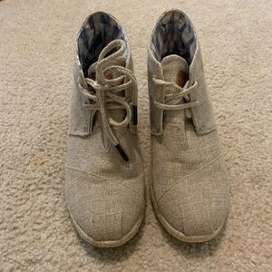 TOMS espadrille booties